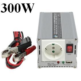 Omvormer 12V / 24V 300W USB